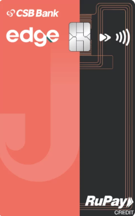 Edge+ CSB Bank RuPay Credit Card card